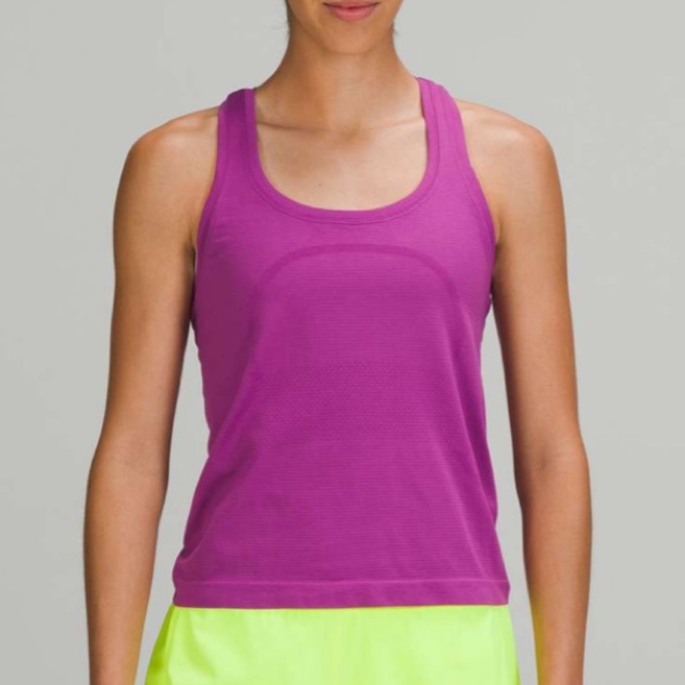 Lululemon Swiftly Tech Racerback Tank Top 2.0 *Race Length Vivid Plum Purple 4